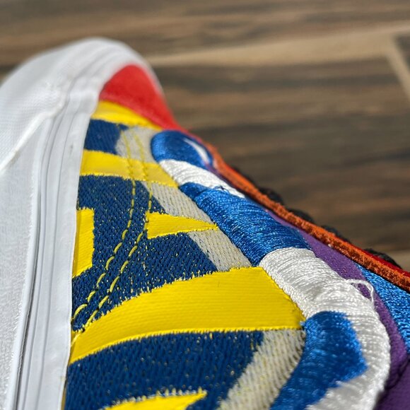 Vans Old Skool Mens Size 6.5 Shoes Multicolor Suede Canvas Statement Sneakers - Picture 11 of 15
